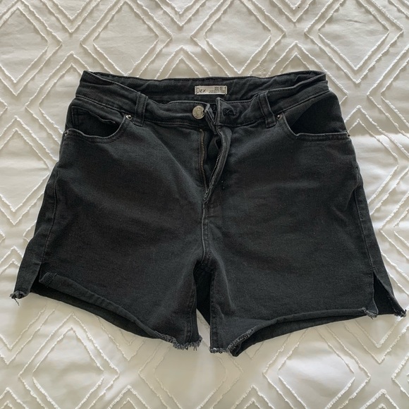Black Jean Shorts - Picture 1 of 4